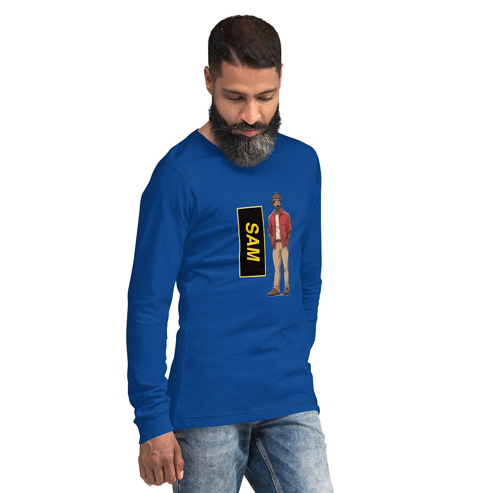 Thumbnail: 96- "Sam" Unisex Long Sleeve Tee