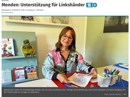 📰 Meine Linkshänderberatung in der Lokalzeitung! 🌟