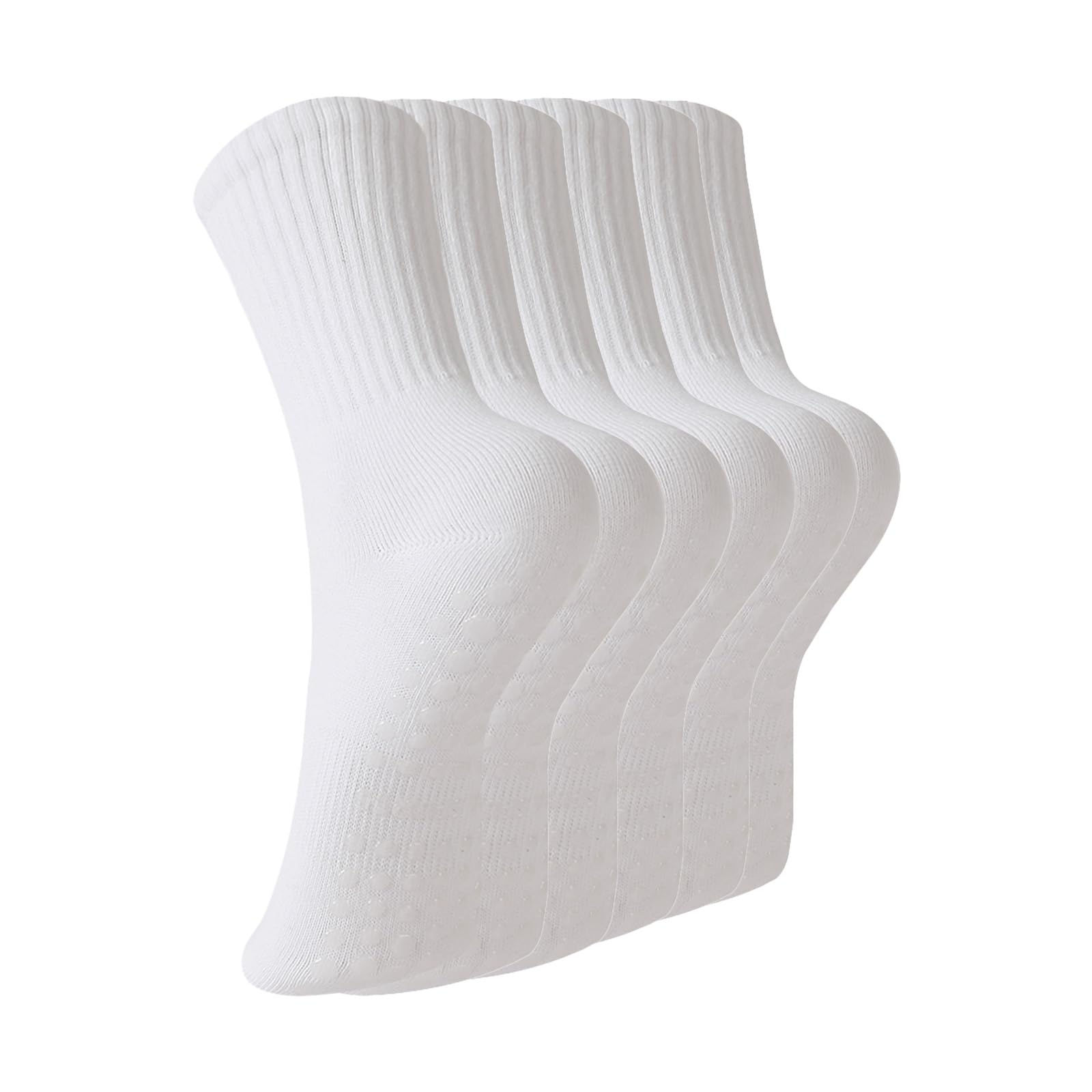 BONANGEL Pilates Socks with Grips for Women Yoga Socks 3 Pairs Womens Ballet Gym