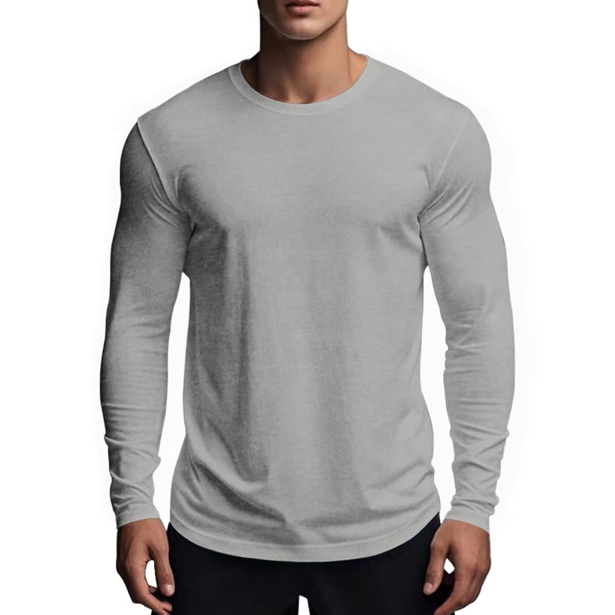 Muscle Killer Mens Gym Workout Long Sleeve T Shirt Lightweight Dry Fit Moisture