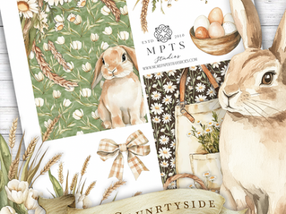 Free Countryside Collage Sheet for Junk Journals & Paper Crafts