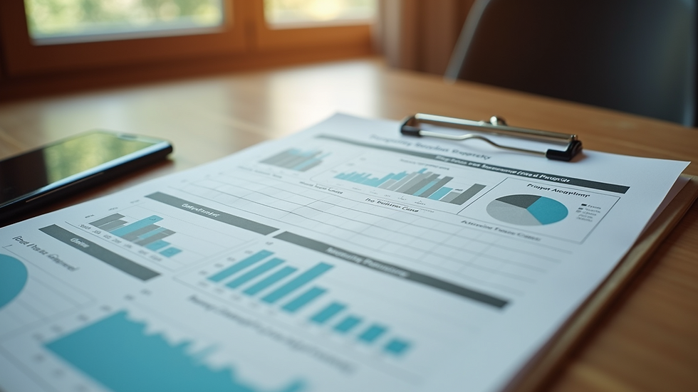 Eye-level view of a detailed property inventory report on a clipboard
