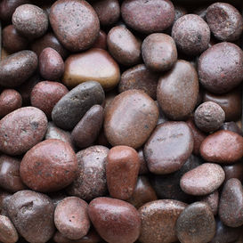 Red Polished Pebbles