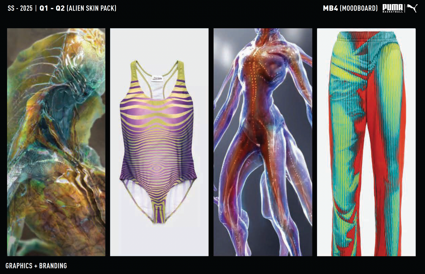 Puma x Melo "Alien Skin" Graphic Moodboard