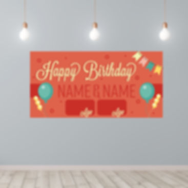 Birthday Banner - For Two