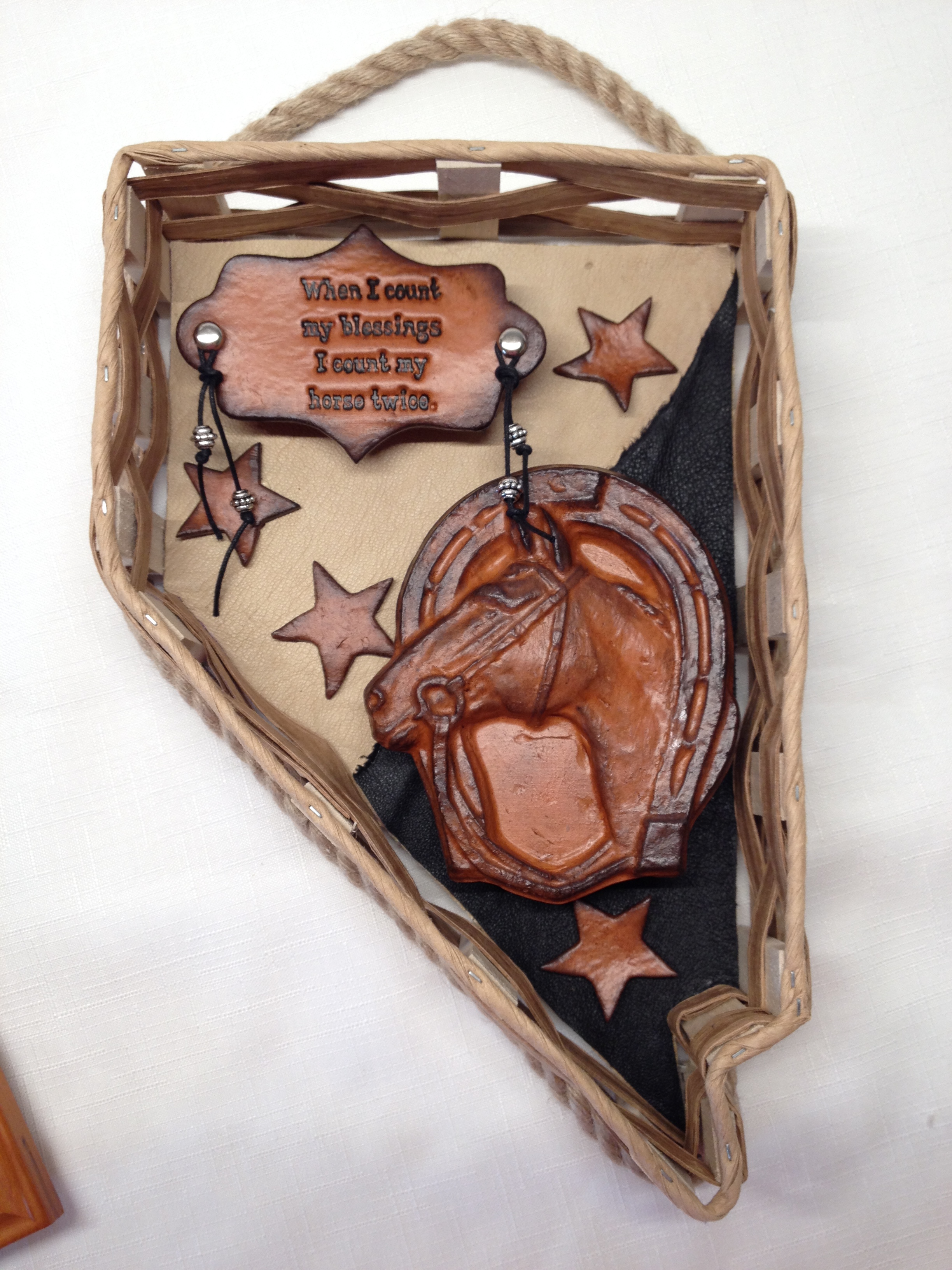 #493-Nevada basket with horse