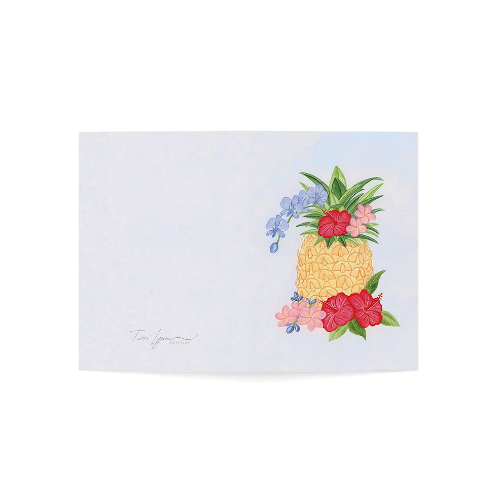 Thumbnail: Tropical Pineapple Note Cards (1, 10, 30, and 50pcs)