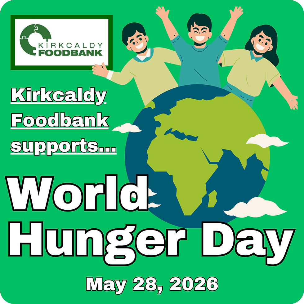 Kirkcaldy Foodbank seeks support on World Hunger Day