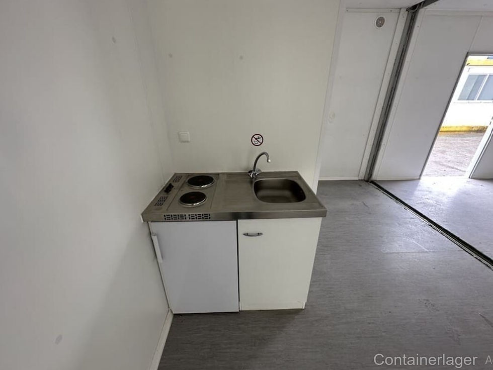 Thumbnail: 36 m² container home – Kitchen and toilet – Insulated 6x6 m module
