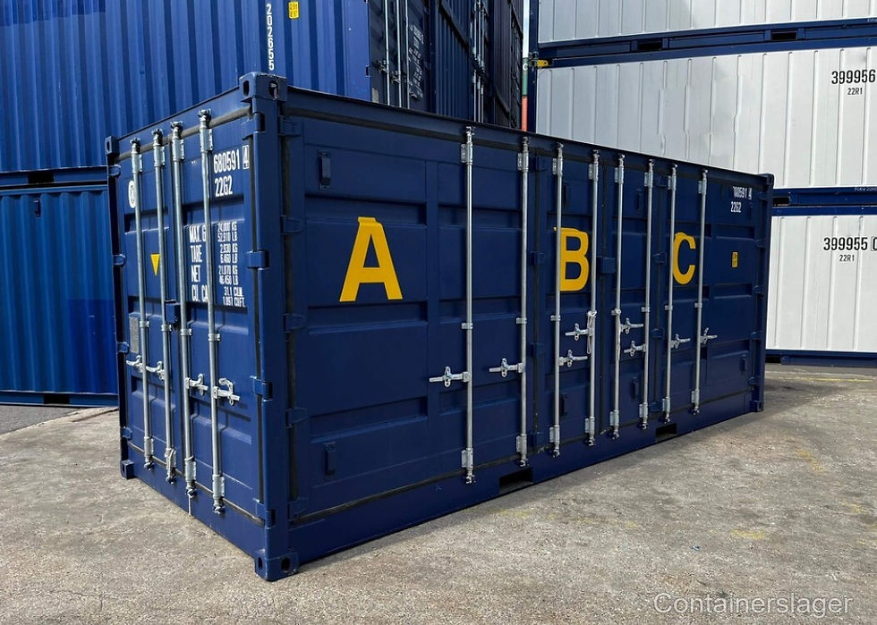 Thumbnail: New 20-foot open-side shipping container with drip tray