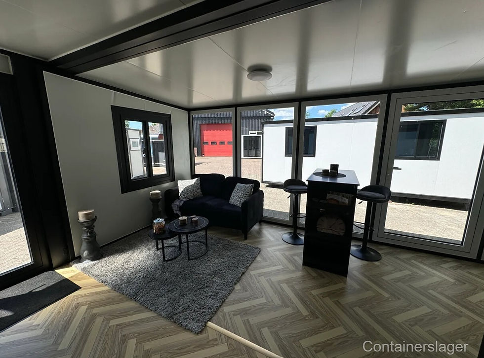 Thumbnail: Rhino Houses 2026 Mobiele Tiny House Container – 36,5 m², 2 slaapkamers, volledig uitgerust