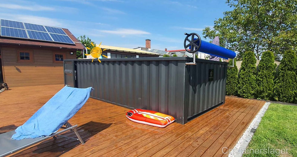 Thumbnail: New 6m (20ft) container pool – Filtration system included – Ready to use
