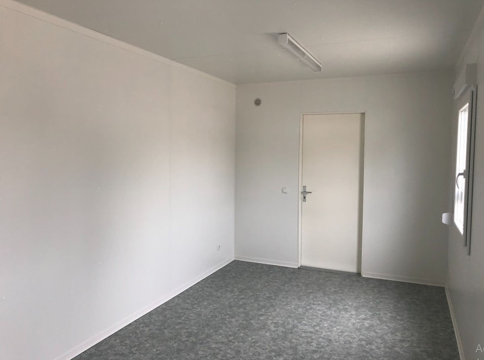 Thumbnail: New 6x3 meter office container – 2 side windows on the right – Insulated
