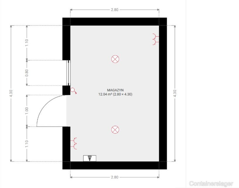 Thumbnail: Commerciële containerpaviljoen van 18 m² (3 x 4,5 m) – Open ruimte geïsoleerd met 100 mm PIR-isolatie.