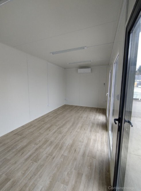 Miniaturbild: Neuer 24 m² Bürocontainer mit WC und Kochnische – Isoliertes 8 x 3 m Modul