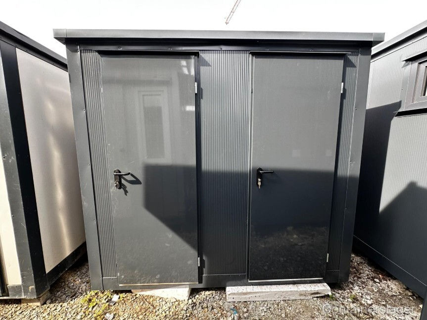 Double sanitary container with 2 toilets, 4.36 m² – Independent cabins ready