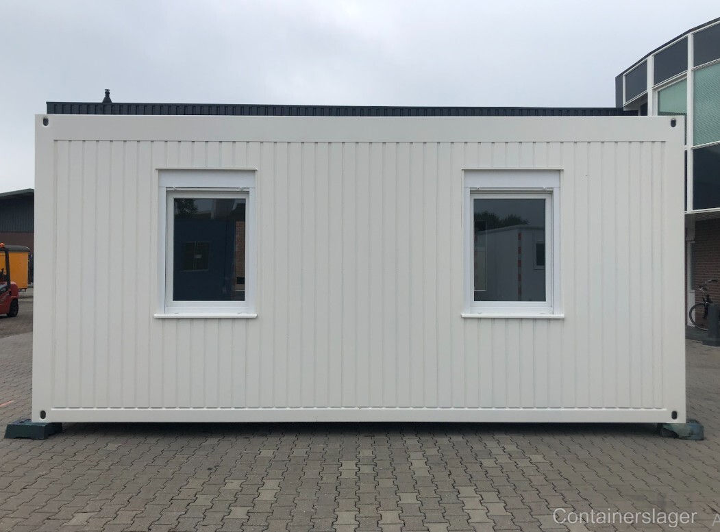 Neuer 6x3 Meter Bürocontainer – 4 Seitenfenster – Isoliert und ausgestattet