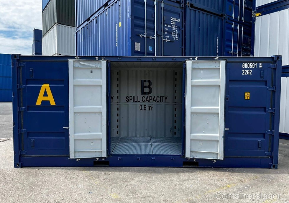 Thumbnail: New 20-foot open-side shipping container with drip tray