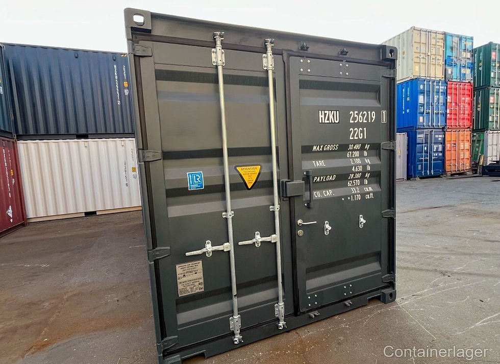 Miniaturebillede: 20-fods IICL6 skibscontainer med rulleport – Kommercielt modul