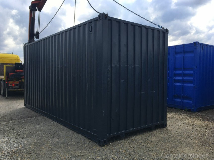 Thumbnail: Gebruikte 20-voets HC zeecontainer met garagedeur – 6m
