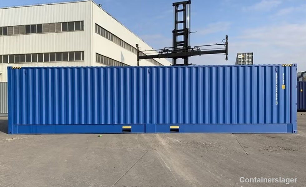 Thumbnail: 40-voets High Cube container met open zijkant – Volledige zijopening