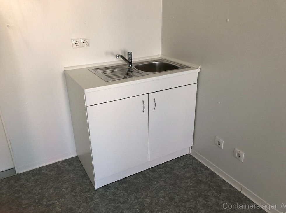 Miniaturbild: Neues 6x3 Meter großes Containerbüro mit Küche und Toilette – Fenster an einem Ende