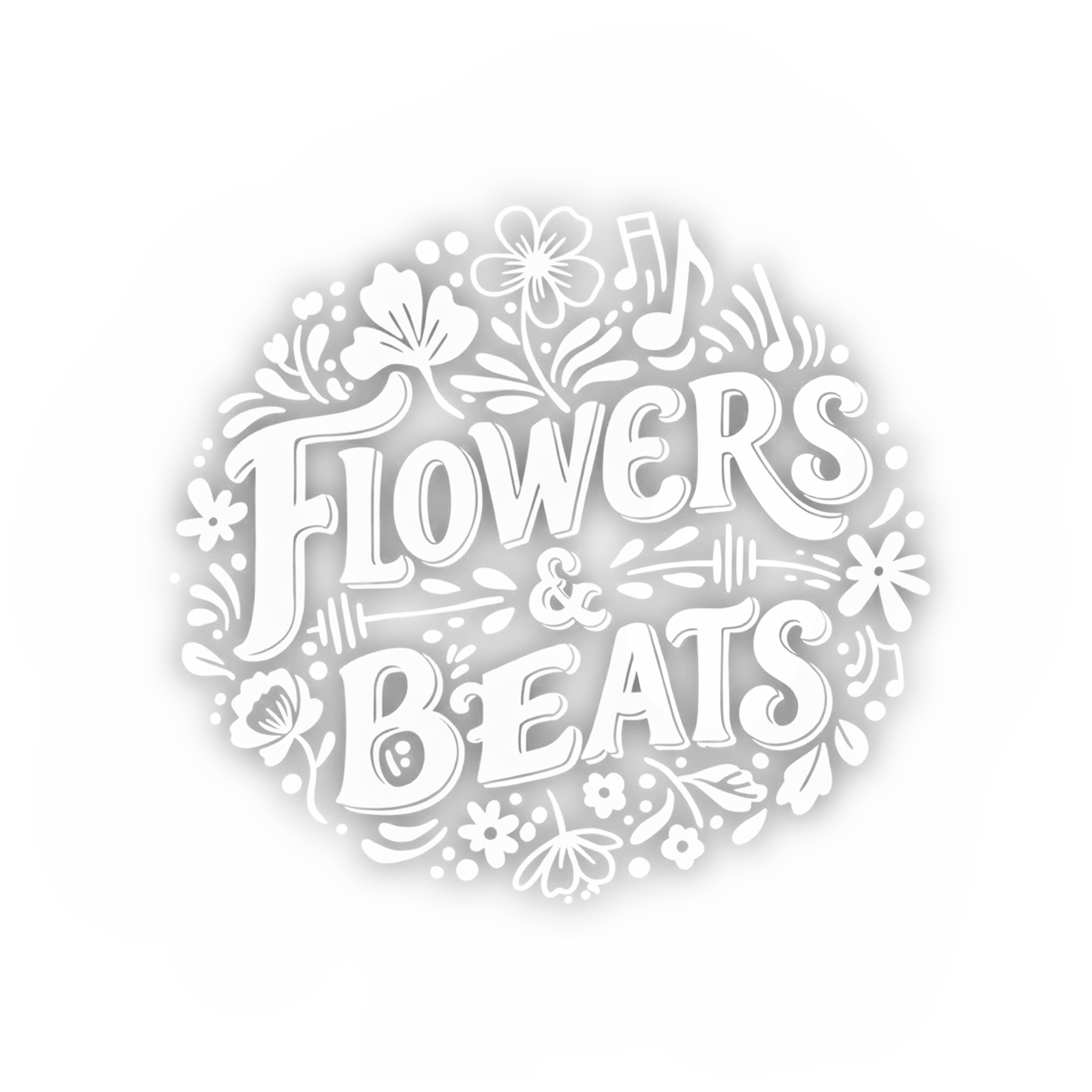 Flowers & Beats Logo White Shaddow.png