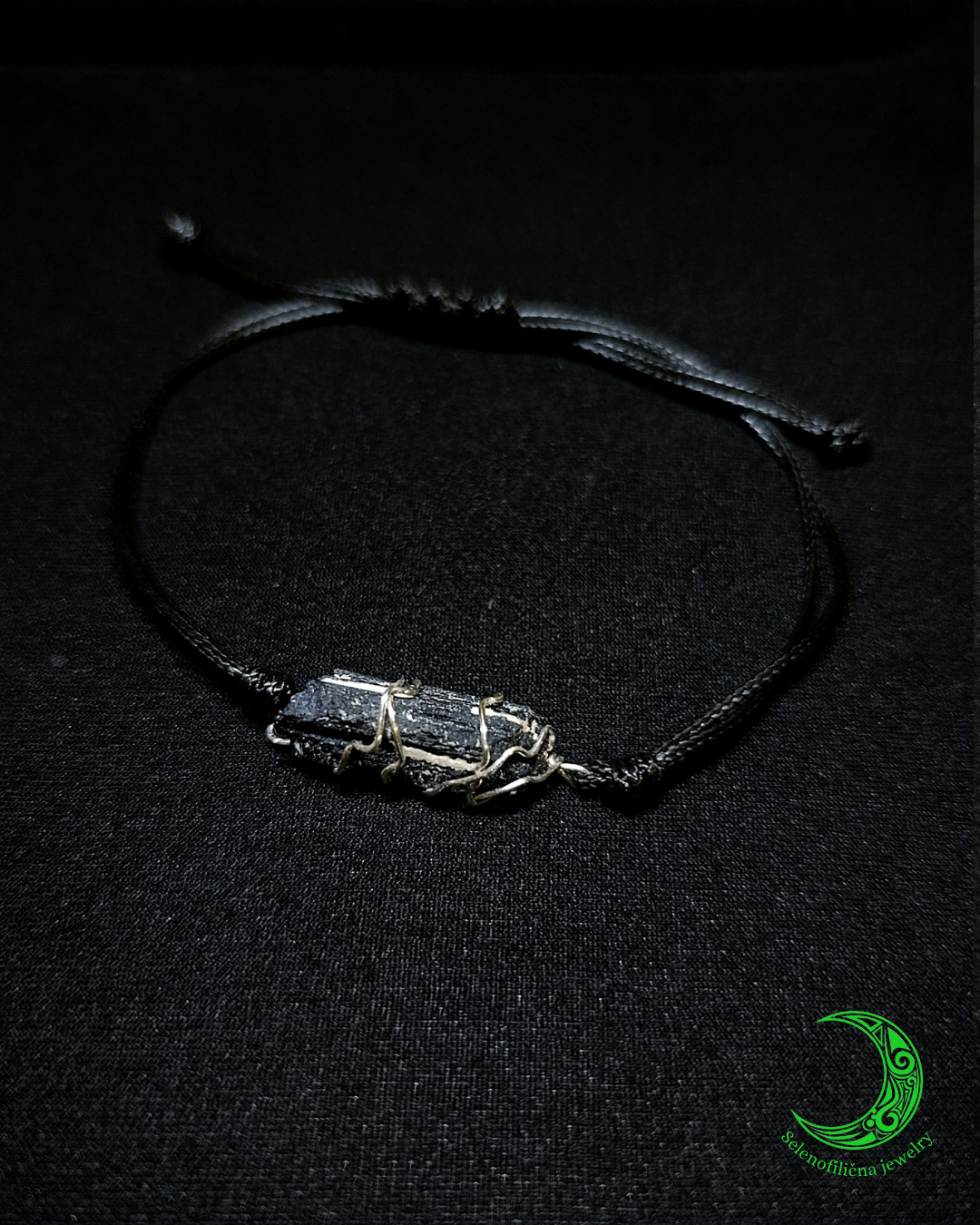 Narukvica crni turmalin kristal