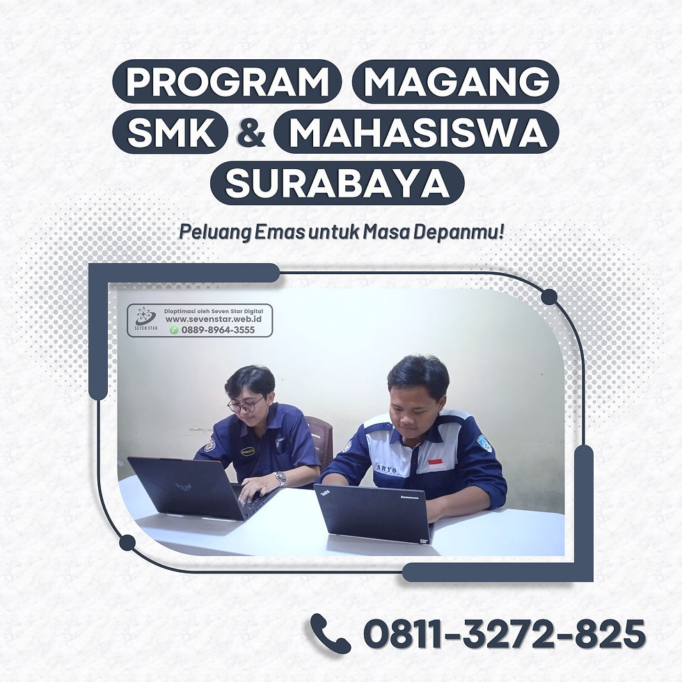 Hub: 0811-3272-825 lowongan magang dpib surabaya terbaru