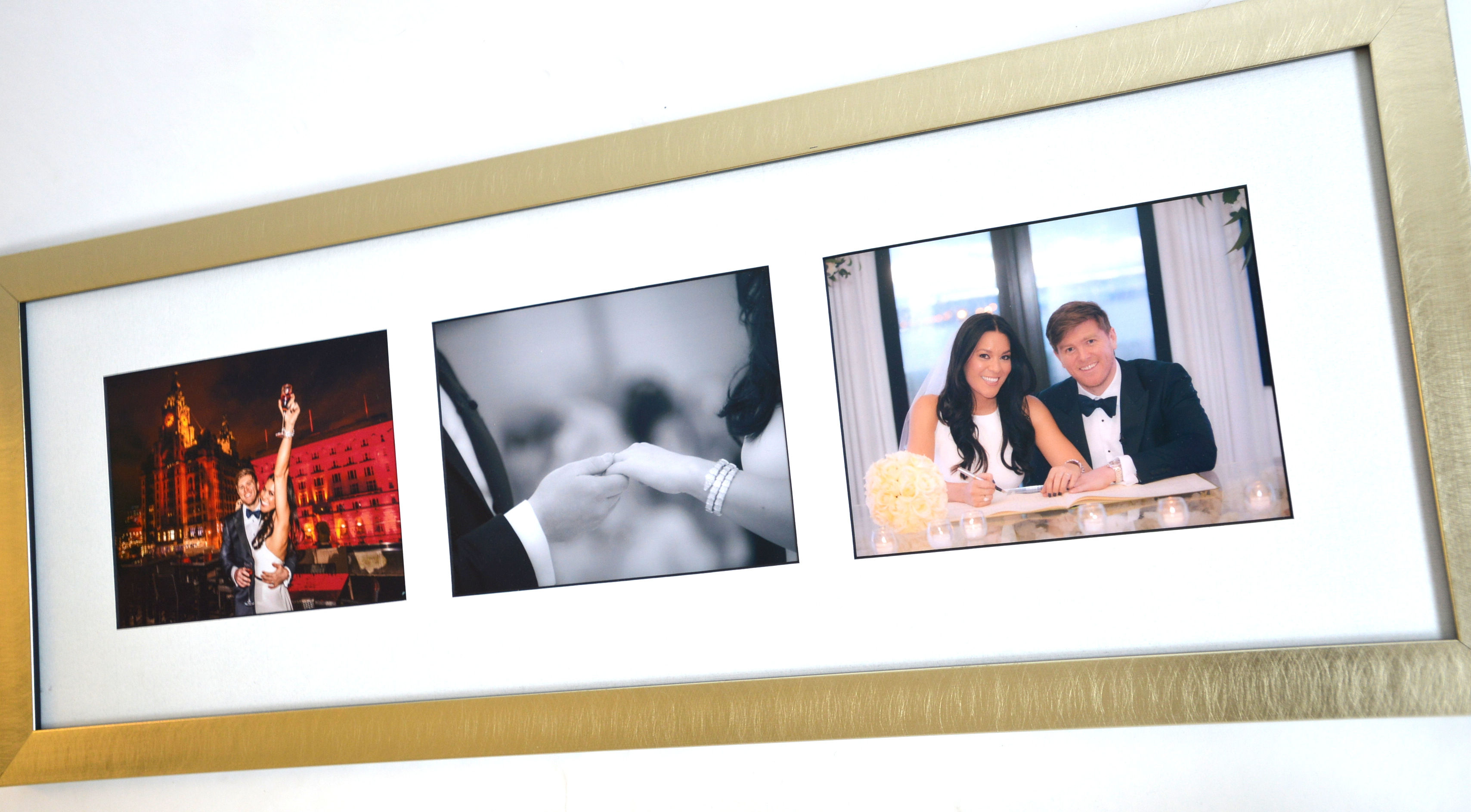 Three 7" x 5" hand framed photographs with bevel cut mount & 'Ultra View' glass