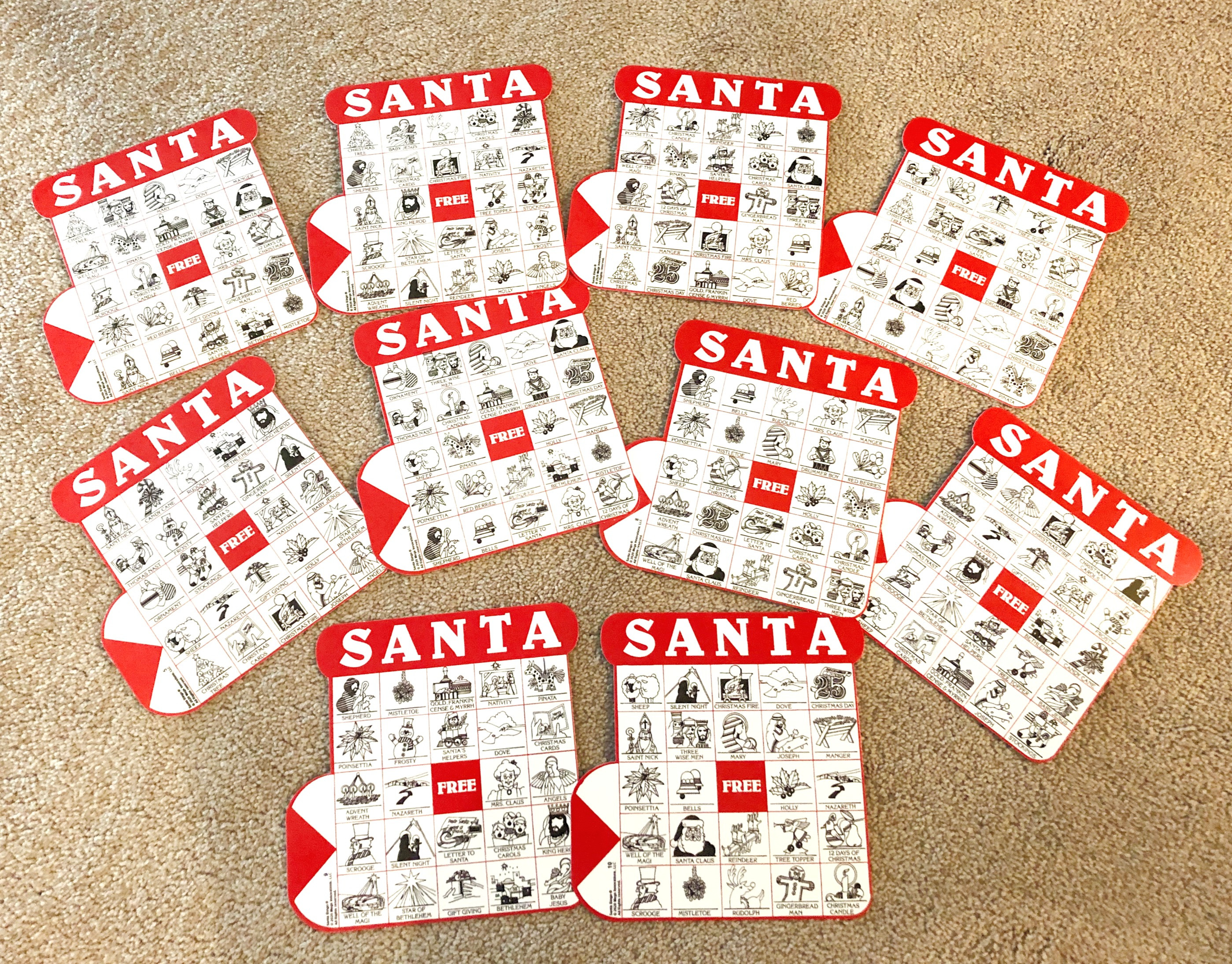 Stocking Playing Cards 1-10
