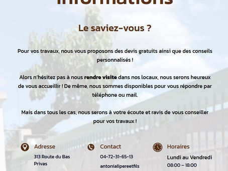 La société ANTONIALI Père et Fils renouvelle sa confiance dans notre projet: ses dirigeants l'avaient annoncé en 2024, ils l'ont fait en juillet 2025.