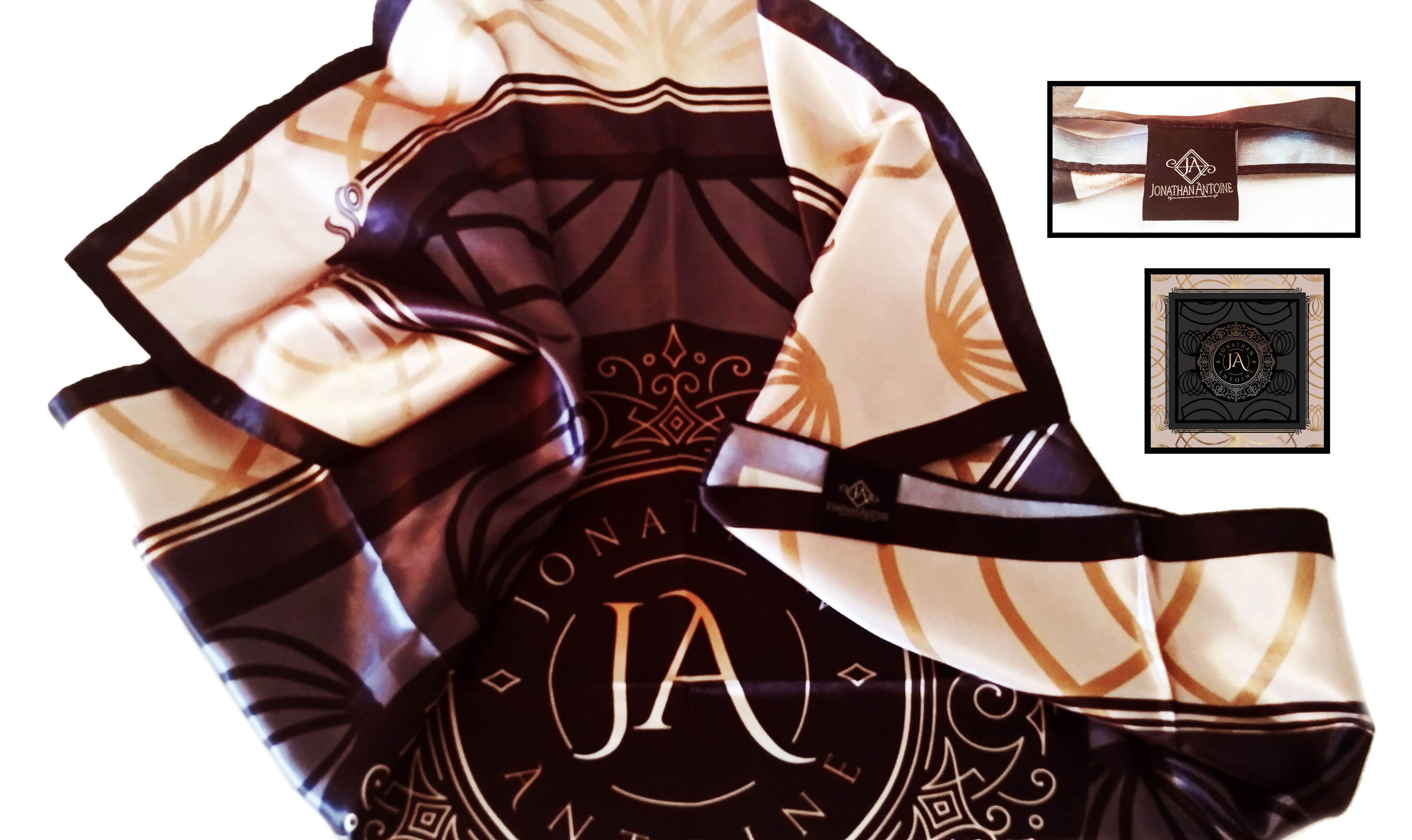 Jonathan Antoine Medallion Logo Scarf