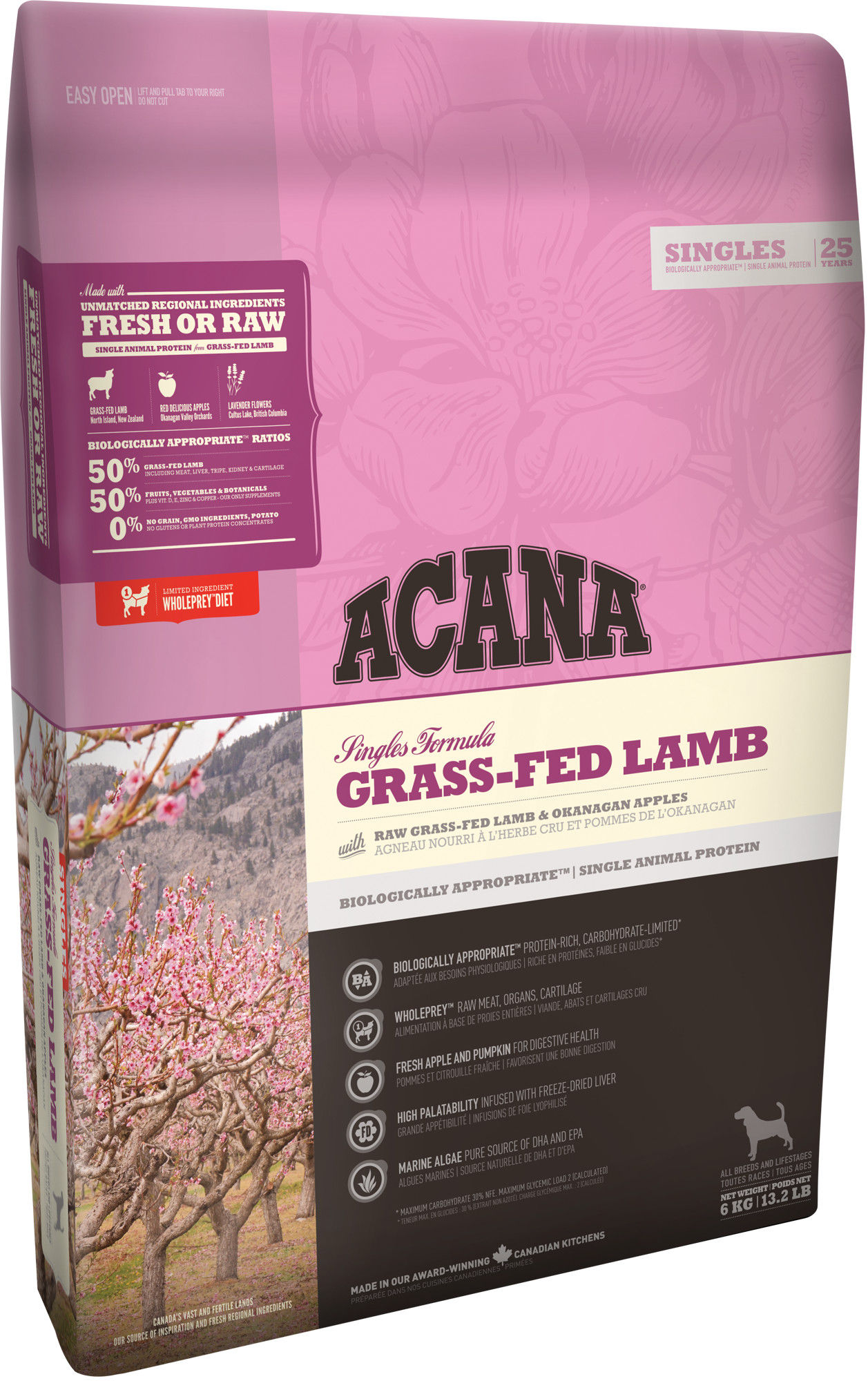 Acana Grass-Fed Lamb Dry Dog Food