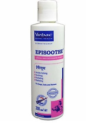 Virbac EpiSoothe Skin Soothing Dog Cat Shampoo 200 ml Jaws N Paws - Main Image