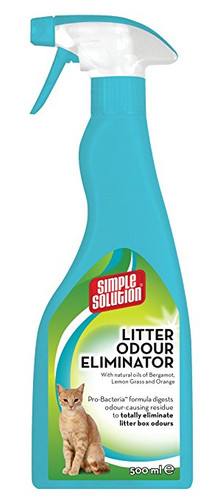 View of Simple Solution Cat Litter Odour Eliminator Spray 500ml | Jaws N Paws