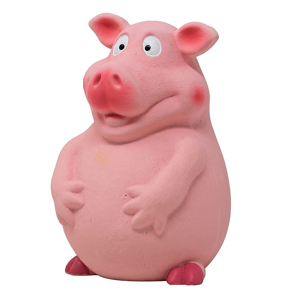 Thumbnail: Fofos Latex Squeaky Cat & Dog Toy - Pig