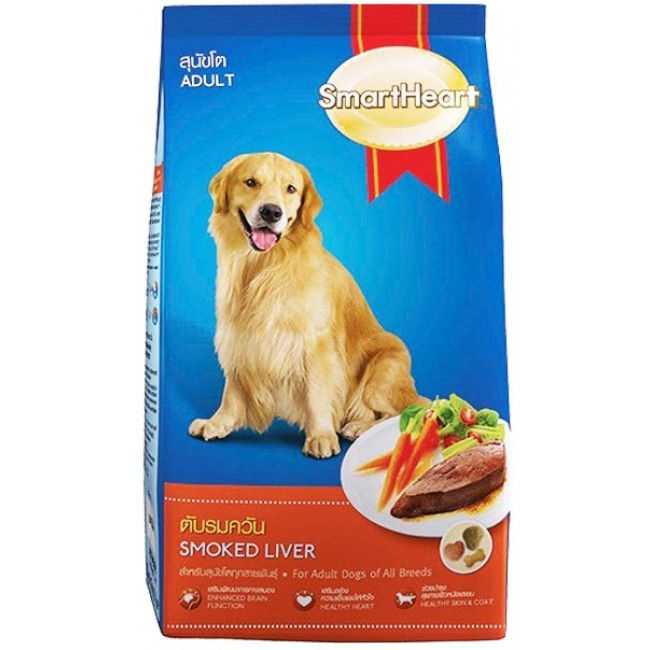 SmartHeart Adult Dog Food Smoked Liver 1.5kg