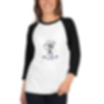 Thumbnail: Unisex 3/4 sleeve raglan shirt
