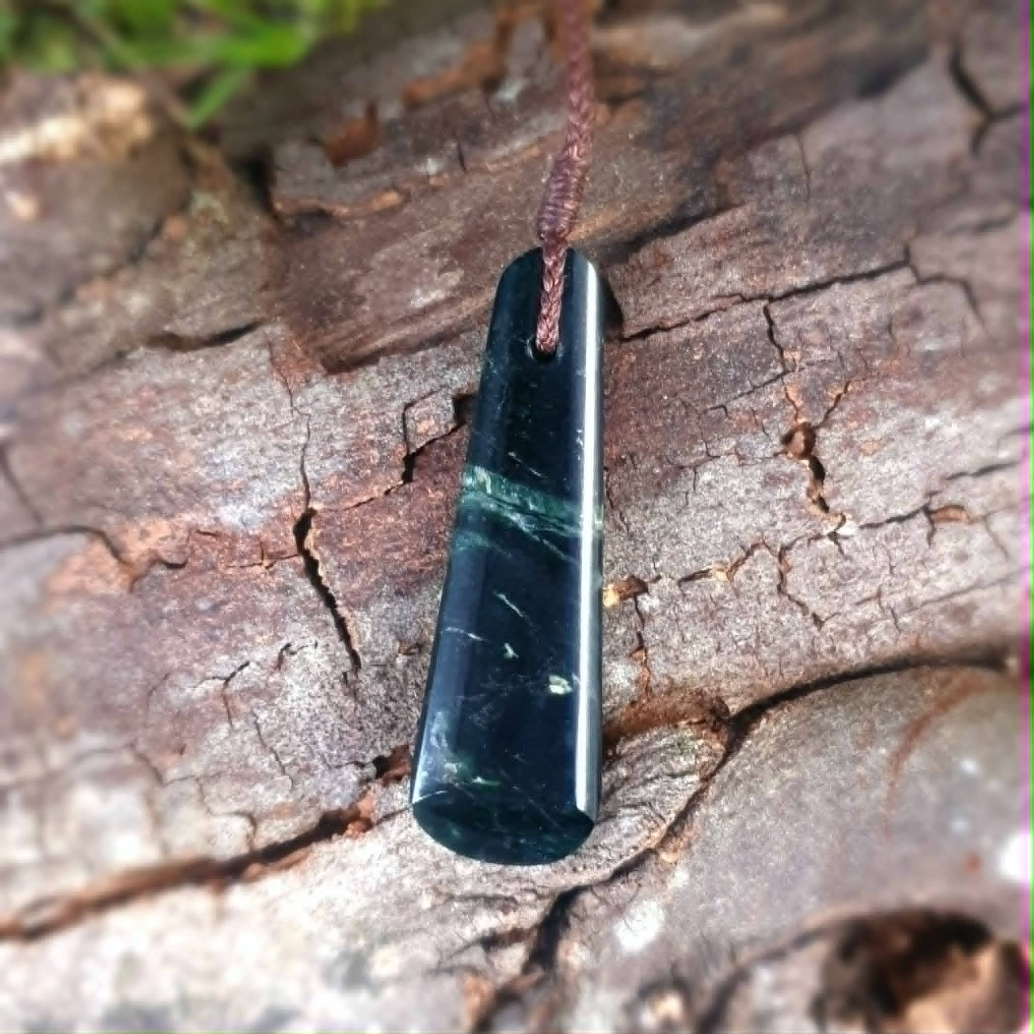 Handcrafted Douglas Creek Stone Roimata by Precious Stone Pendants, Nelson, New Zealand