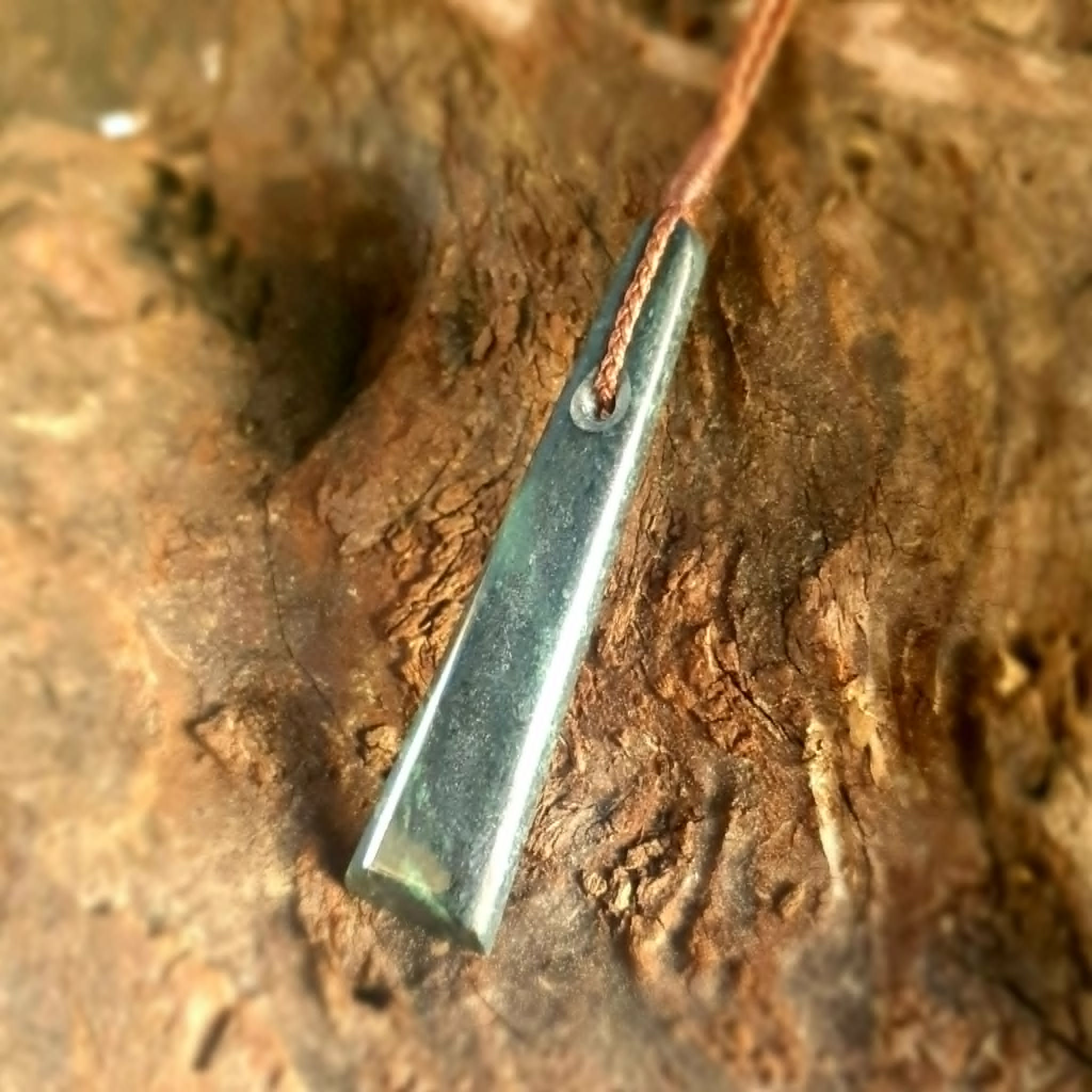 West Coast Serpentine Contemporary Roimata Pendant