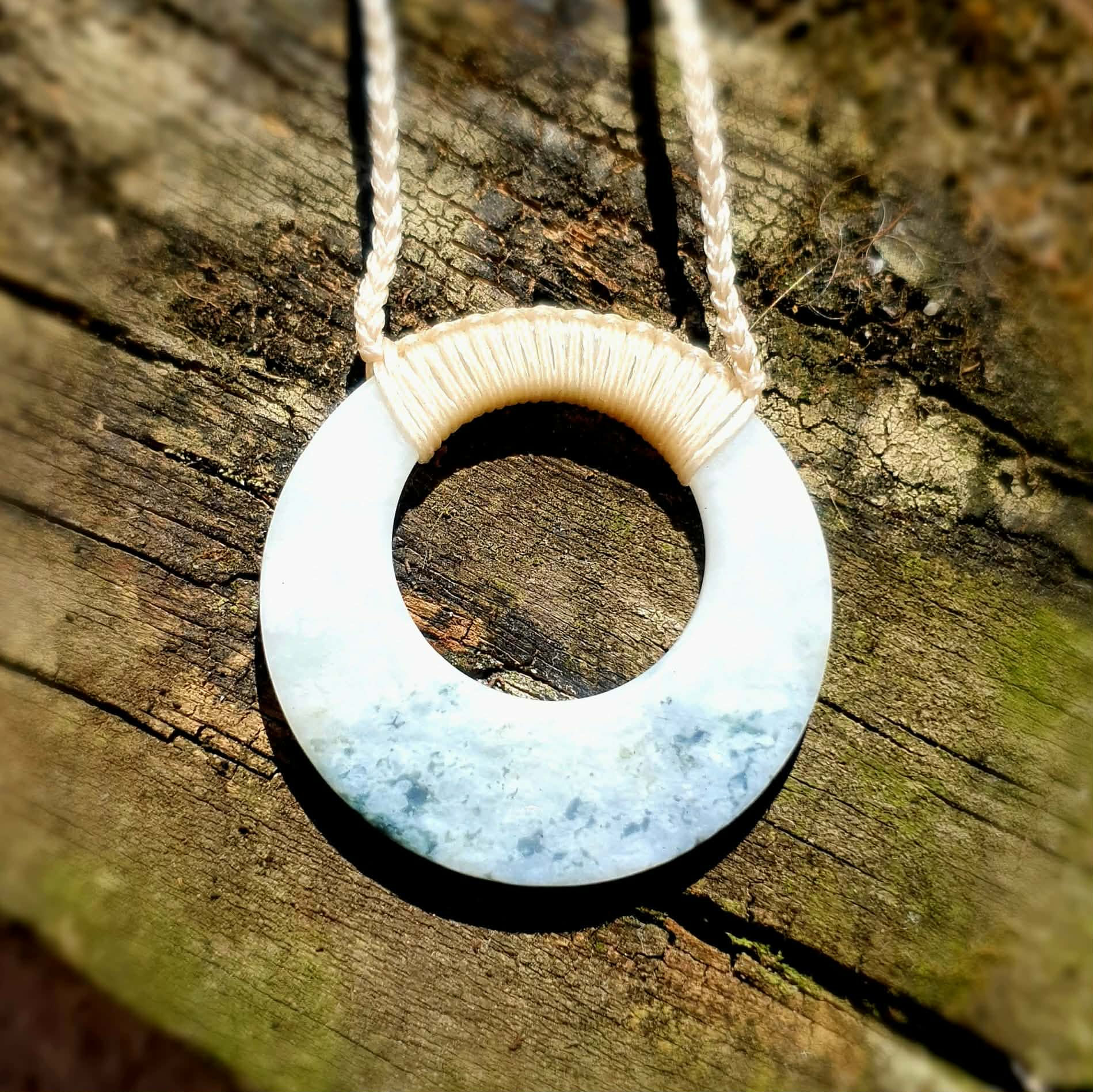 Rodingite Circular Cut-Out Pendant