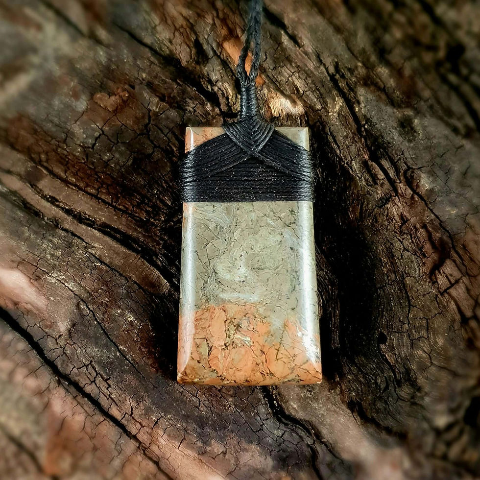 Handcrafted Nelson Jasper Toki by Precious Stone Pendants, Nelson, New Zealand