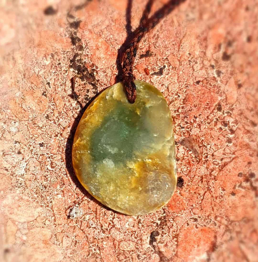 Natural Jade Cobble Pendant