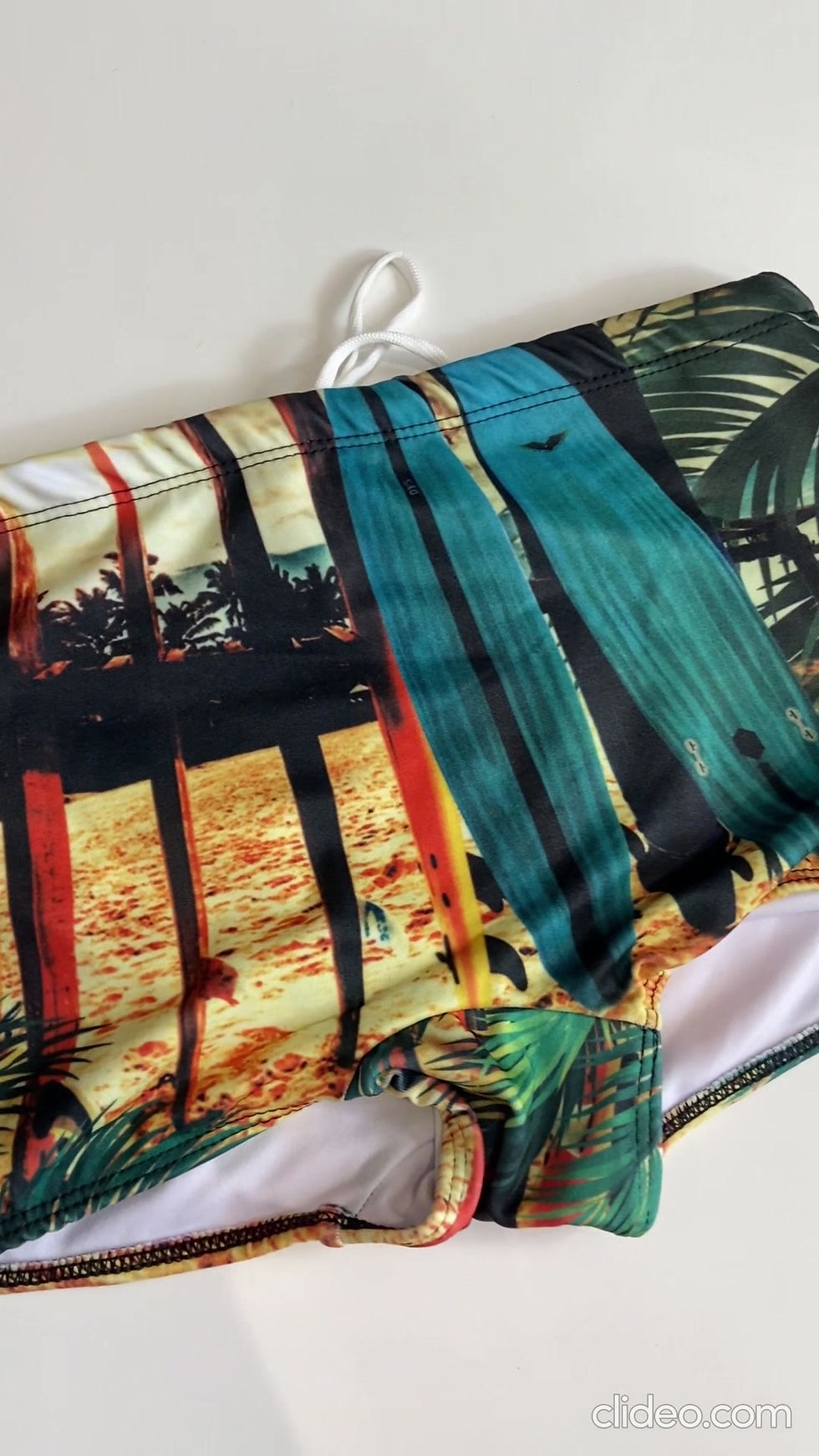 Miniature : Brazilian Sunga Briefs with Surf Beach Print