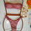 Miniatura: photo of the details of the pink Brazilian bikini with Strapless Bandeau Braided Top Cheeky