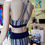 Miniatura: Trendy Sports Bra and Shorts Gym Set view from the back