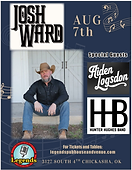 Josh Ward with Hunter Hughes Band