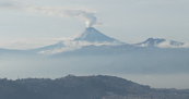 Actividad Volcánica se observó este domingo en el volcán Cotopaxi.