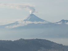 Actividad Volcánica se observó este domingo en el volcán Cotopaxi.